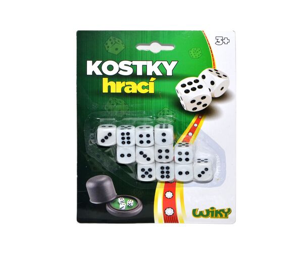 Kostky hrací 1,5 cm 12 ks - Český obal