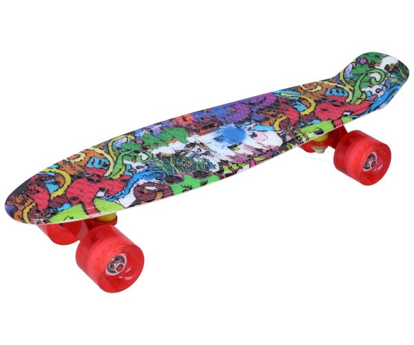 Skateboard vícebarevný 56 x 15 cm