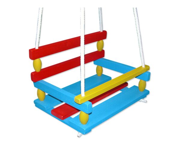Houpačka dřevěná barevná