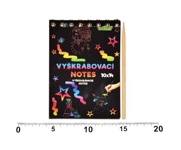 Vyškrabovací notes 14x10cm /12 listů