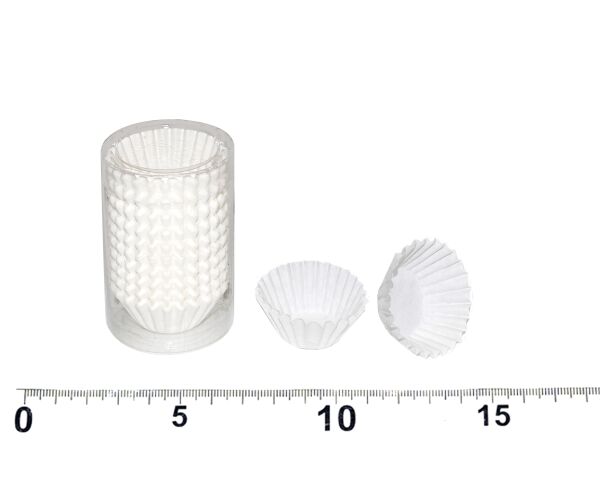Košíčky cukrářské bílé 7,5cm (pr.3cm, v.2,2cm) - 100ks
