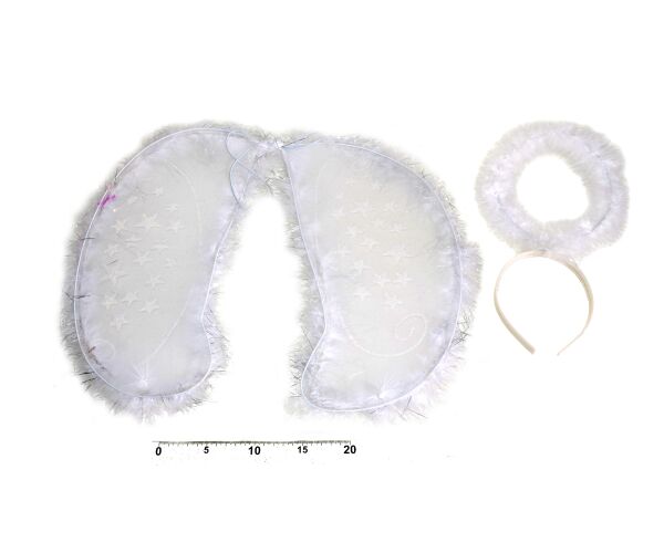 Andělský karneval set křídla + svatozář