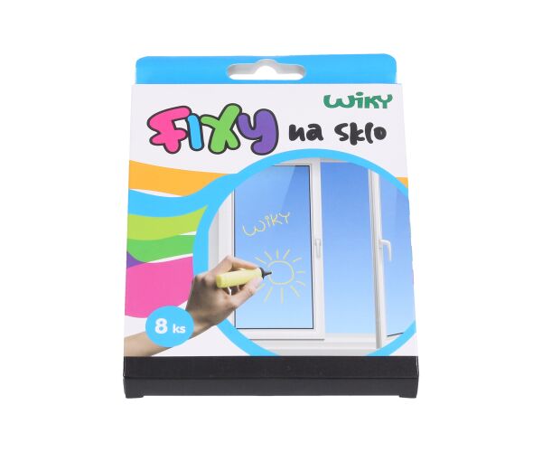 Fixy na sklo 8 barev