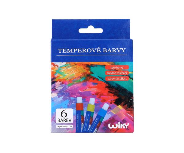 Temperová barva set kov 6ks - 12ml