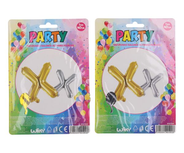 Balónek nafukovací - písmeno X