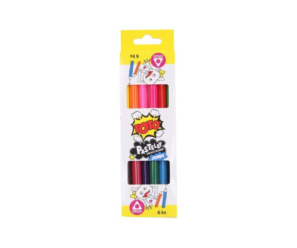 Pastelky oboustranné Jumbo ERGO 6ks