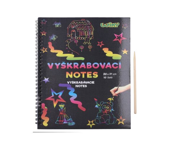 Vyškrabovací notes 28x21, 10listů