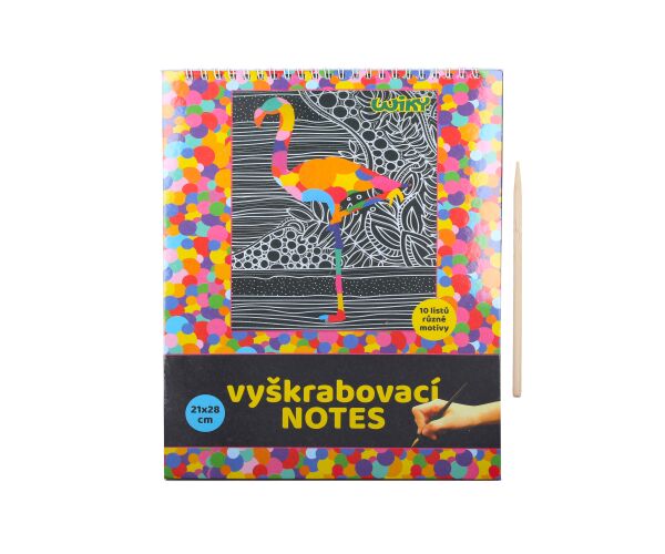 Vyškrabovací notes 21x28cm / 10 listů