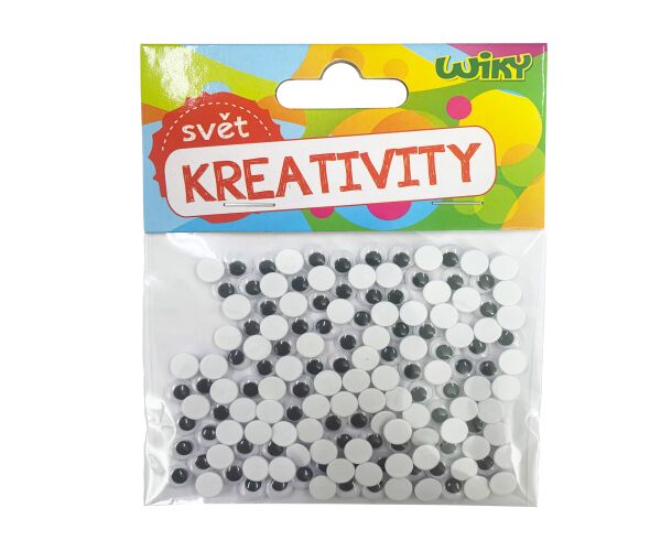 Oči pohyblivé 7mm, 150ks