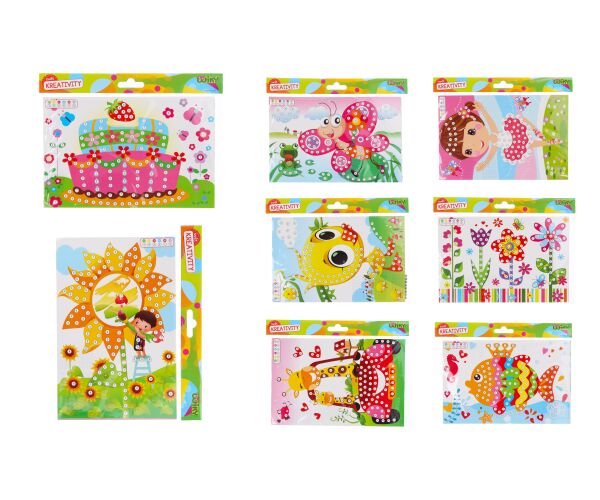 Kreativní set kamínky 14x21,5 cm - MIX