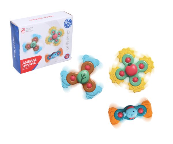 Baby spinnery - kousátka s přísavkou 3 ks