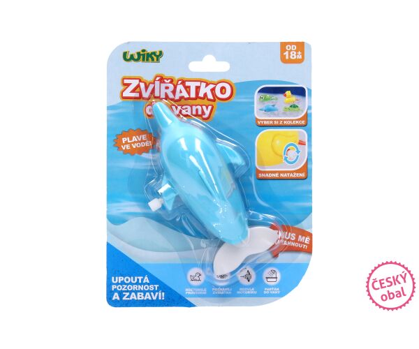 Delfín natahovací do vany 14 cm - český obal