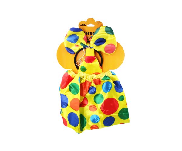 Set karneval - myška puntíky barevné