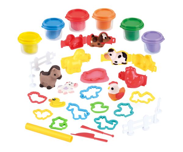 Playgo Modelína farma set 6x56g