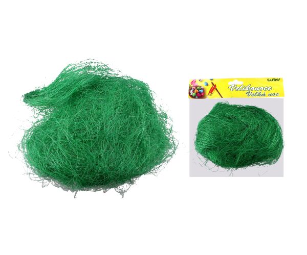 Tráva dekorační, zelená 30g