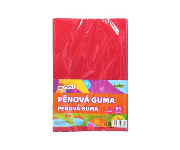 Pěnová guma A4 20x30 cm, samolepící 10 ks