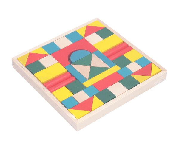 Dřevěné kostky 48 ks 20,5x20,5 cm