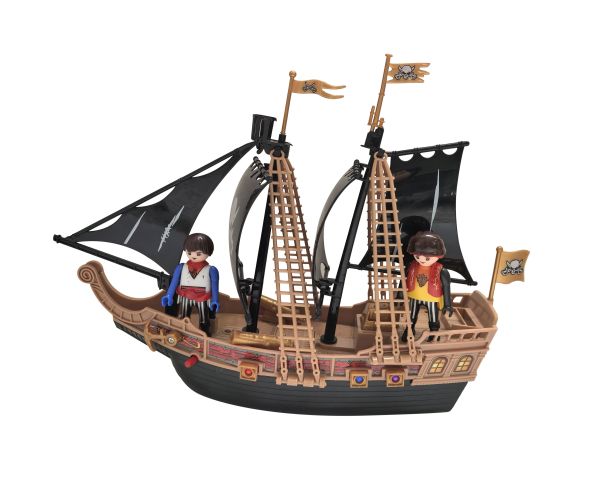 Pirátská loď s figurkami a efekty 30 cm