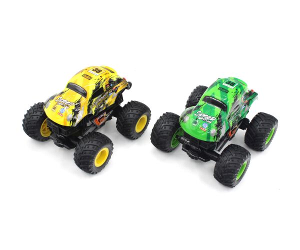 Auto s efekty žluté, zelené 19 cm