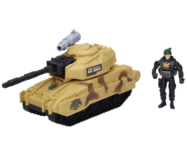 Tank s figurkou 25 cm