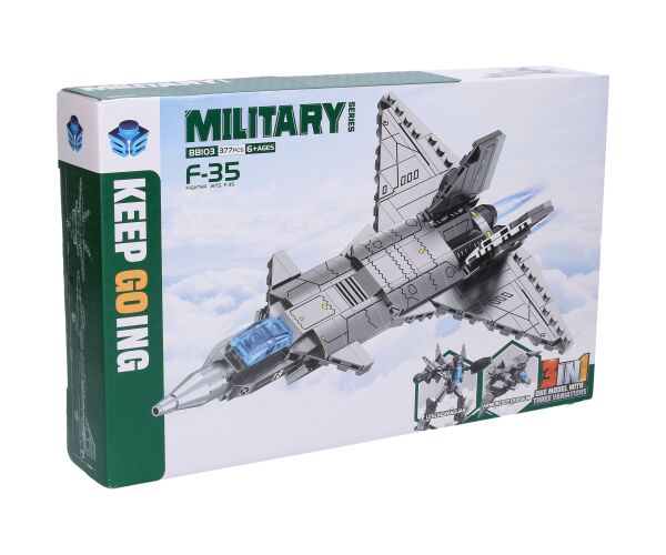 Stíhačka stavebnice 3v1 28cm