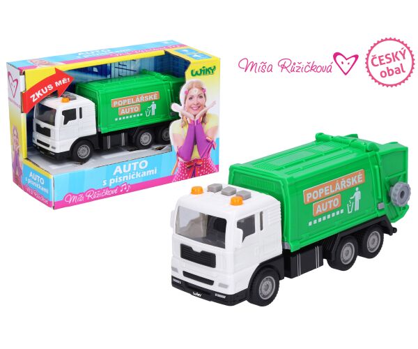 Auto popelářské s efekty 17 cm - Míša Růžičková - mluví česky, český obal