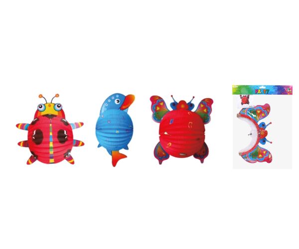 Lampion koule 24 cm Zvířátka