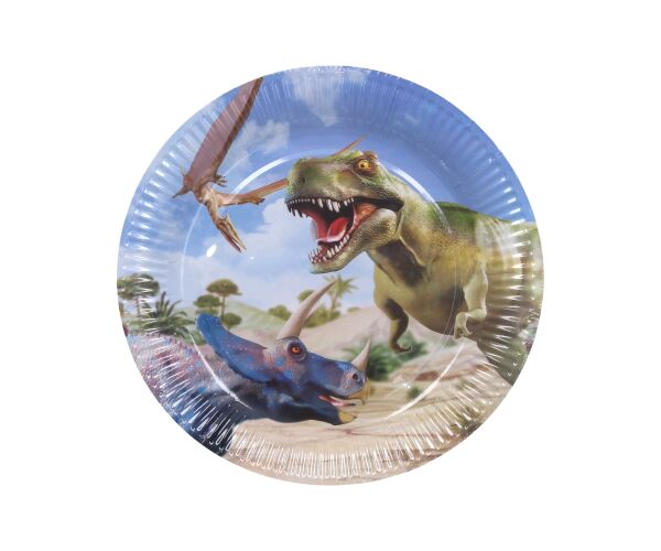 Párty tácky DINO 23 cm, 6 ks