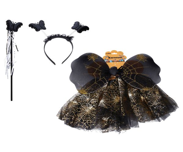 Set karneval - motýl černý