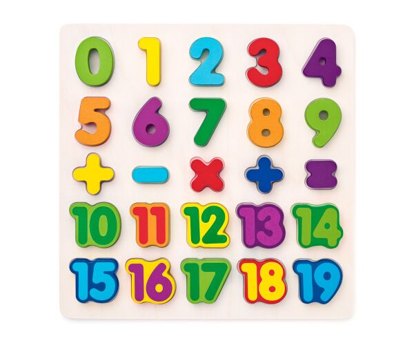 Puzzle - číslice na desce