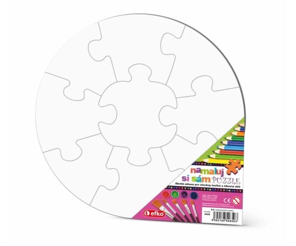 Namaluj si sám puzzle kruh