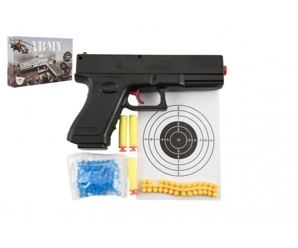 Pistole na kuličky 20 cm vodní pěnové gumové