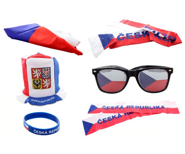 Fandící set Česká republika s kloboukem, MS 2026