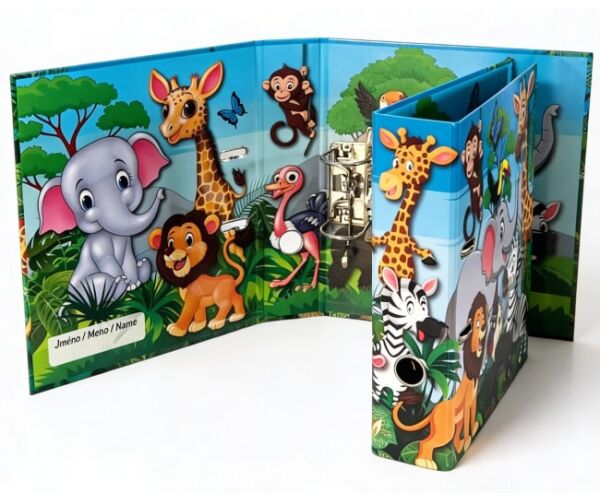 Designový pákový pořadač A4 7,5 cm karton ZOO