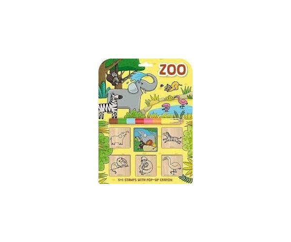 Razítka 5+1 s voskovkou ZOO