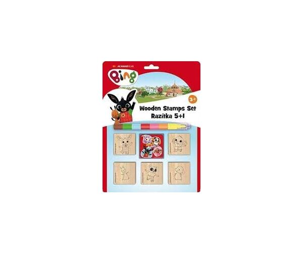 Razítka 5+1 s voskovkou Bing