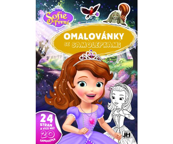 Omalovánky A4 se samolepkami Sofie První