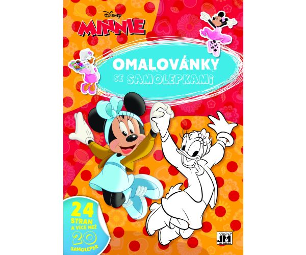 Omalovánky A4 se samolepkami Minnie