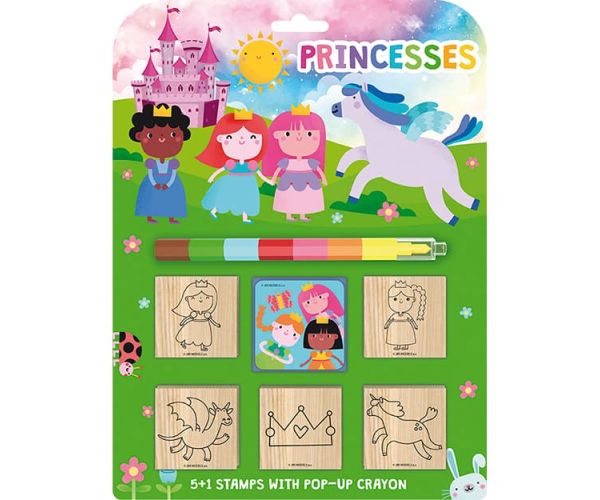 Razítka 5+1 s voskovkou Princezny