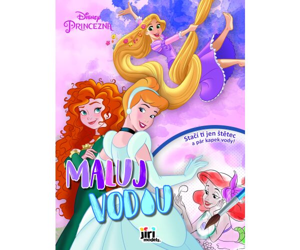 Maluj vodou A4 Disney Princezny
