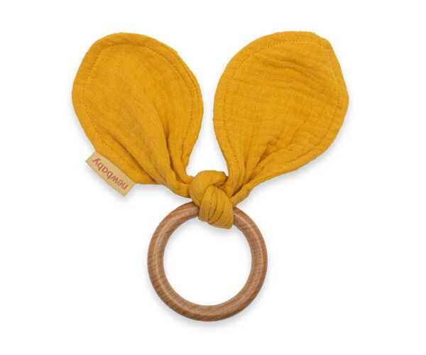 Kousátko ouška New Baby Ears mustard