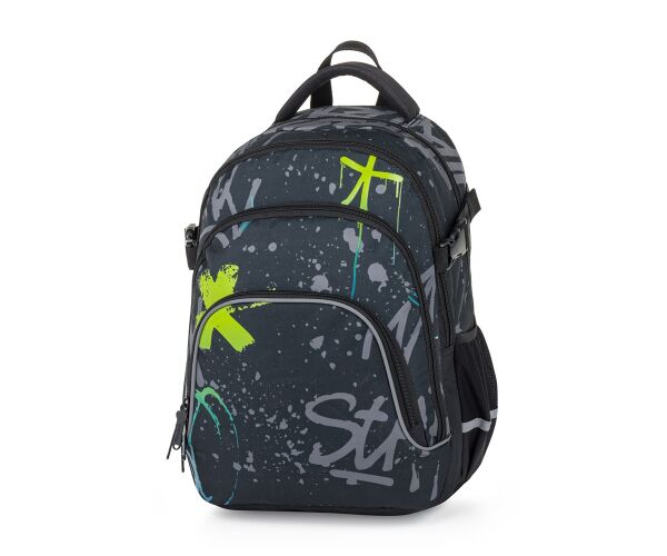 Studentský batoh OXY SCOOLER Graffiti Blue