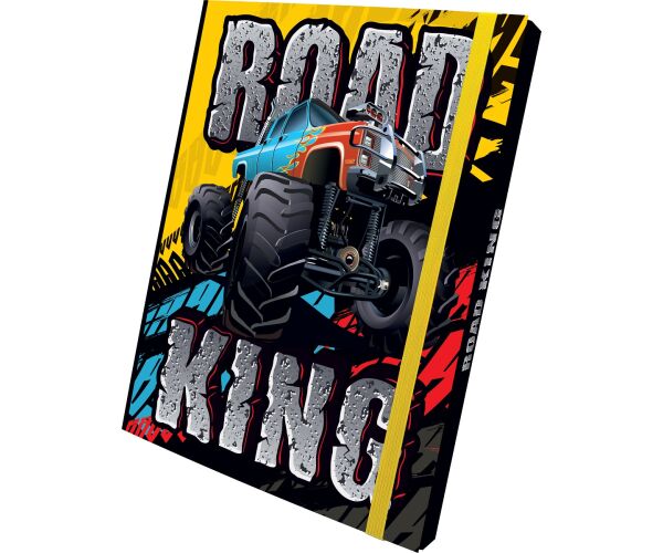 Box na sešity s gumou ROAD KING 3D A4 (315x240mm) 130gr/m2