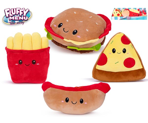 Fluffy Menu fast food potraviny plyš 23cm