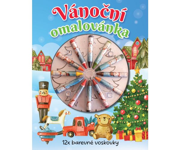 Vánoční omalovánka-voskovky