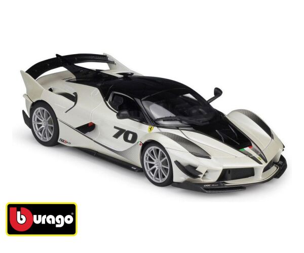Bburago 1:18 Ferrari FXX-K EVO No.70 černo-bílé 18-16012 - II. jakost