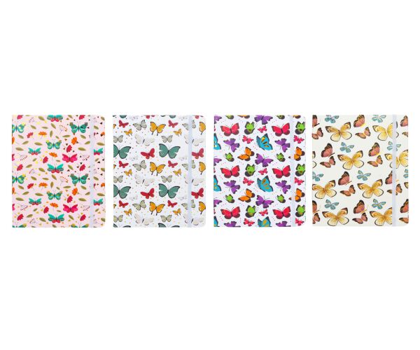 Notes 10,5x14,5cm, 80 listů motýl