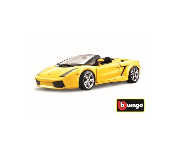 Bburago Lamborghini Gallardo Spyder metalíza žlutá 1:18