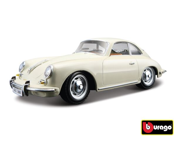Bburago 1:24 Porsche 356B Coupe (1961) Ivory 18-22079