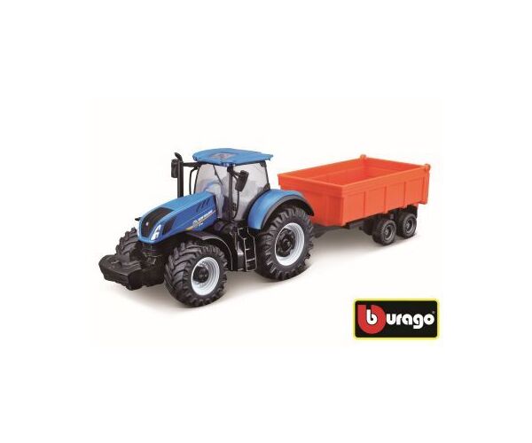 Bburago Farm Tractor s vlečkou 10 cm